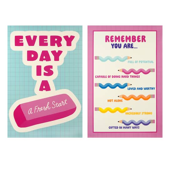 Class Rules! 12" x 18" Fresh Start Poster Set by B2C™